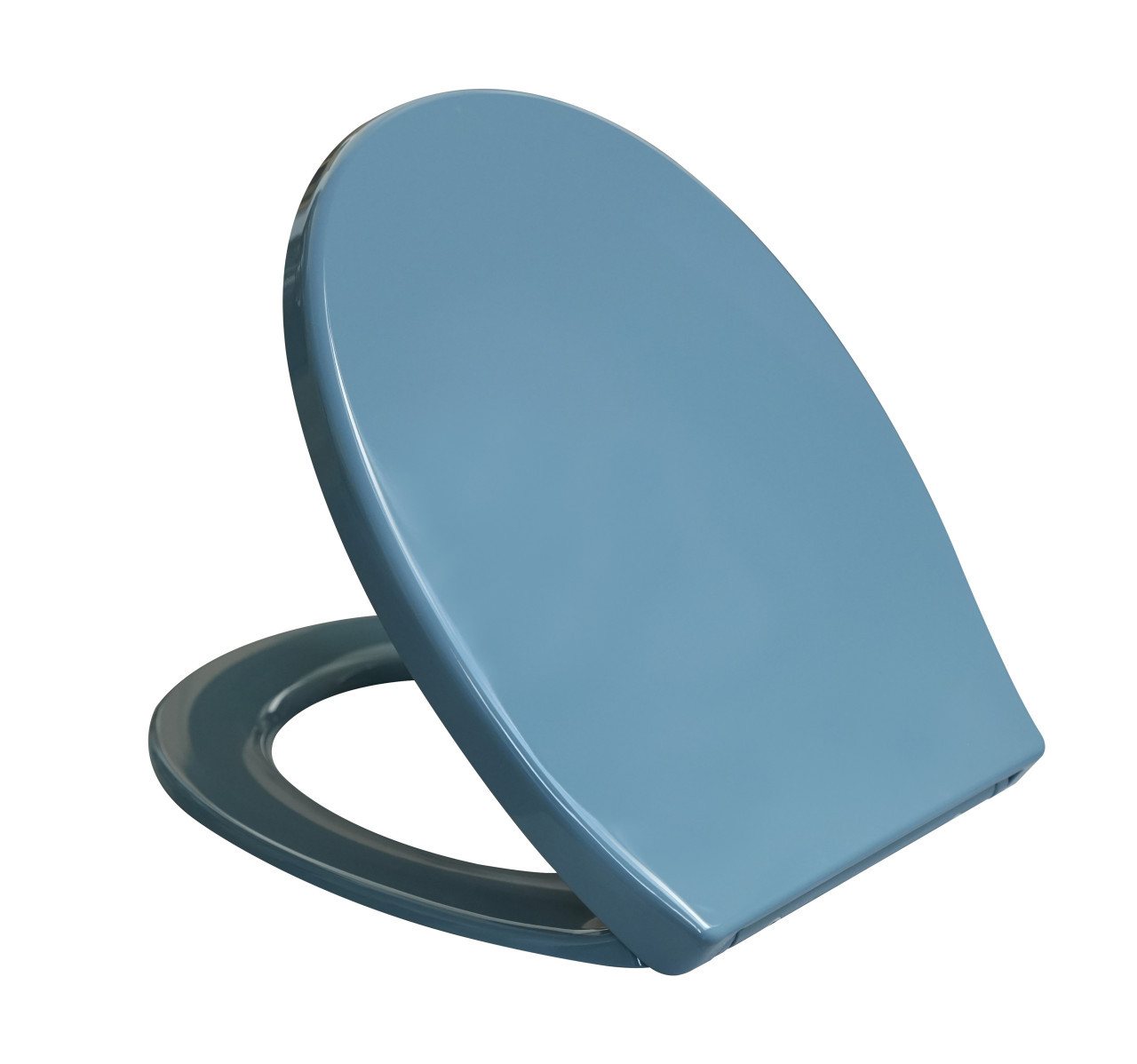 Primaster WC-Sitz Primaster WC-Sitz mit Absenkautomatik bermuda blau, Abnehmbar Absenkautomatik Edelstahlscharniere – Bild 5 von 5