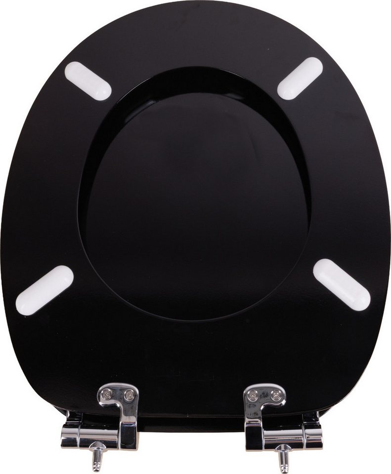 Primaster WC-Sitz Primaster WC-Sitz mit Strasssteinen, Abnehmbar Absenkautomatik Edelstahlscharniere – Bild 2 von 4