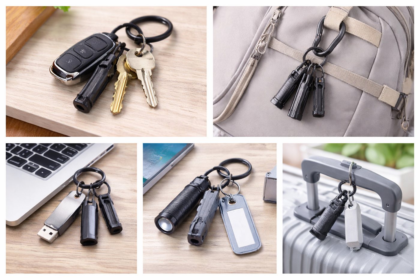 WEBBOMB Karabiner Schlüsselkarabiner robust 10 Schlüsselringe keychain Schlüsselanhänger – Bild 3 von 4