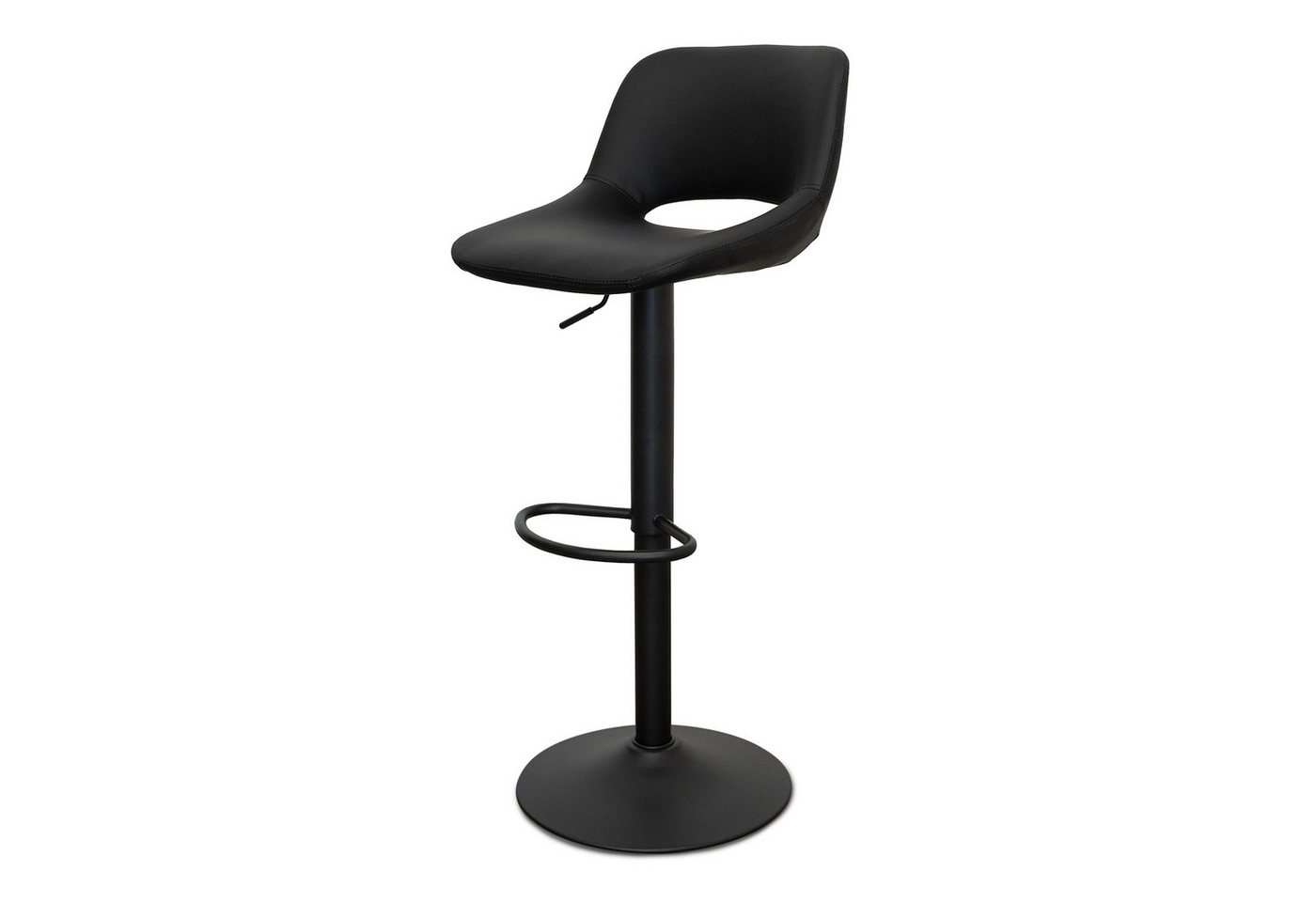 Weber GmbH Barhocker Weber Barhocker schwarz (1 St), bis 120kg, integrierte Fußstütze – Bild 2 von 3