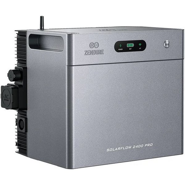 Zendure Wechselrichter Zendure SolarFlow 2400 Pro Speicherlösung für Balkonkraftwerk 0% MwSt., (Packung, 1 Stück), Nutzbar mit kompatiblen Zendure Akkus