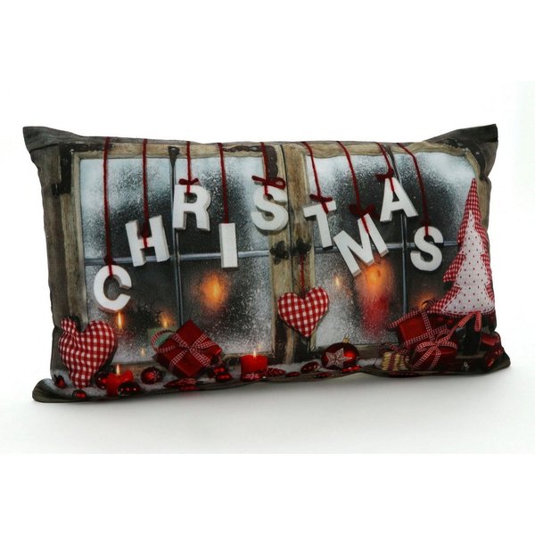 Weckbrodt Dekokissen Christmas, Velour, Weihnachten, Kissenhülle ohne Füllung, 1 Stück