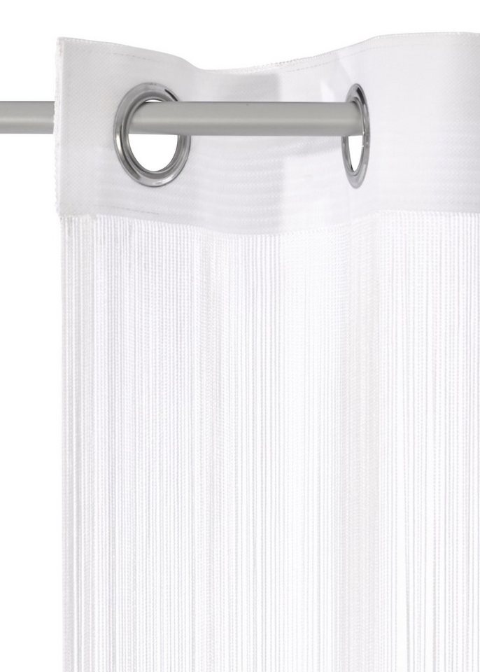 Weckbrodt Fadenvorhang Leon (1 St), Ösen, transparent, Fadengardine, Insektenschutz, transparent, kürzbar, Store – Bild 2 von 5