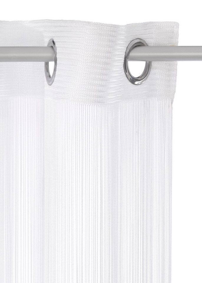 Weckbrodt Fadenvorhang Leon (1 St), Ösen, transparent, Fadengardine, Insektenschutz, transparent, kürzbar, Store – Bild 3 von 5