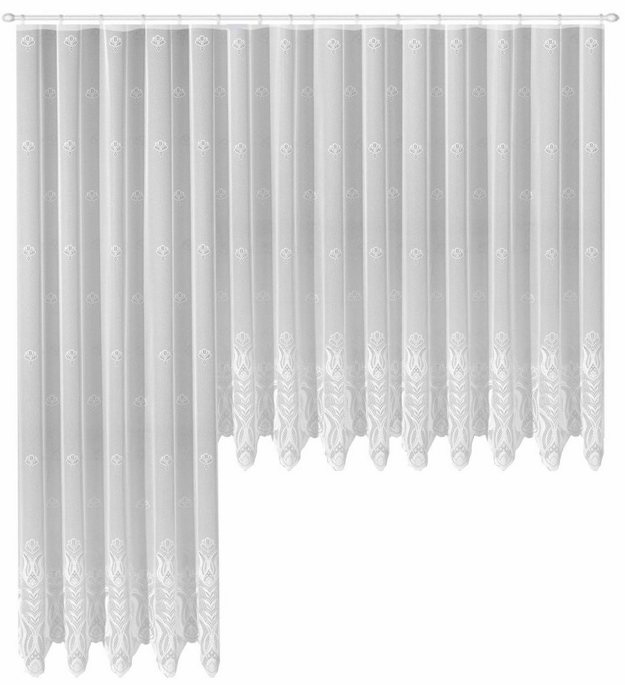 Weckbrodt Gardine Aletta (1 St), Kräuselband, halbtransparent, Jacquard, Jacquard, strukturiert, halbtransparent, Allover,Motiv, Bordüre, Store – Bild 5 von 5