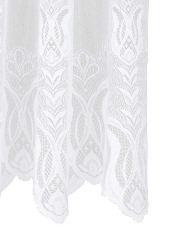 Weckbrodt Gardine Aletta (1 St), Kräuselband, halbtransparent, Jacquard, Jacquard, strukturiert, halbtransparent, Allover,Motiv, Bordüre, Store – Bild 3 von 5