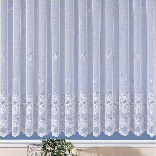 Weckbrodt Gardine Basel, 1 Stück, Kräuselband, transparent (1 St), Kräuselband, halbtransparent, Jacquard, Jacquard, strukturiert, halbtransparent, Allover,Moti