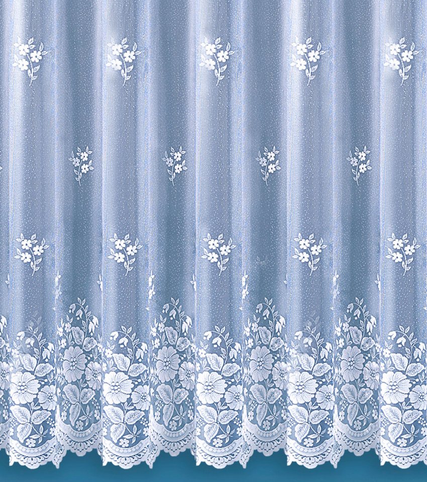 Weckbrodt Gardine Verona, 1 Stück, halbtransparent, kräuselband (1 St), Kräuselband, halbtransparent, Jacquard, Jacquard, strukturiert, Allover,floral,halbtrans – Bild 2 von 5
