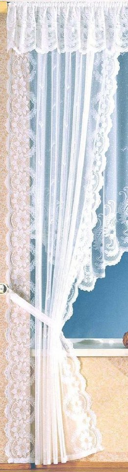 Weckbrodt Vorhang Flensburg (1 St), Kräuselband, halbtransparent, Jacquard, Seitenschal, Jacquard, strukturiert, halbtransparent, Gardine, Store – Bild 2 von 5