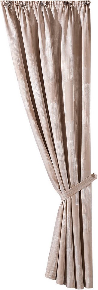 Weckbrodt Vorhang Ornella (2 St), Kräuselband, blickdicht, Dekoschal, blickdicht, marmoriert, Universalschienenband, Gardine – Bild 3 von 5
