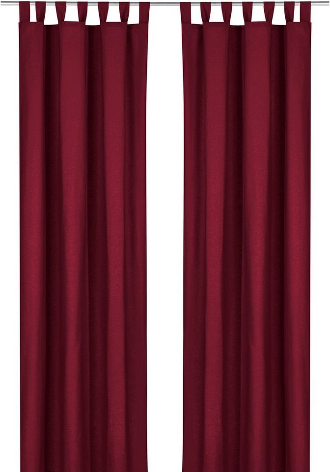 Weckbrodt Vorhang Sento (1 St), Schlaufen, blickdicht, Baumwolle, blickdicht, matte Struktur, unifarben, Gardine, Store – Bild 2 von 5