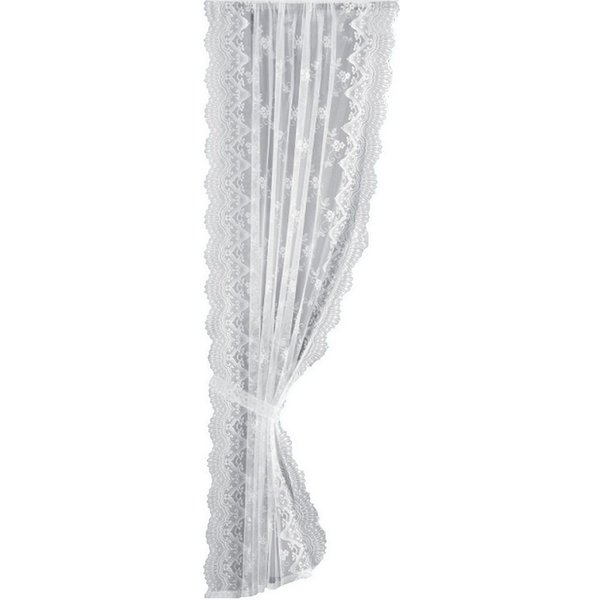 Weckbrodt Vorhang Siena (2 St), Kräuselband, halbtransparent, Jacquard, Jacquard, halbtransparent, Bordüre, mit Raffhalter, Gardine, Store