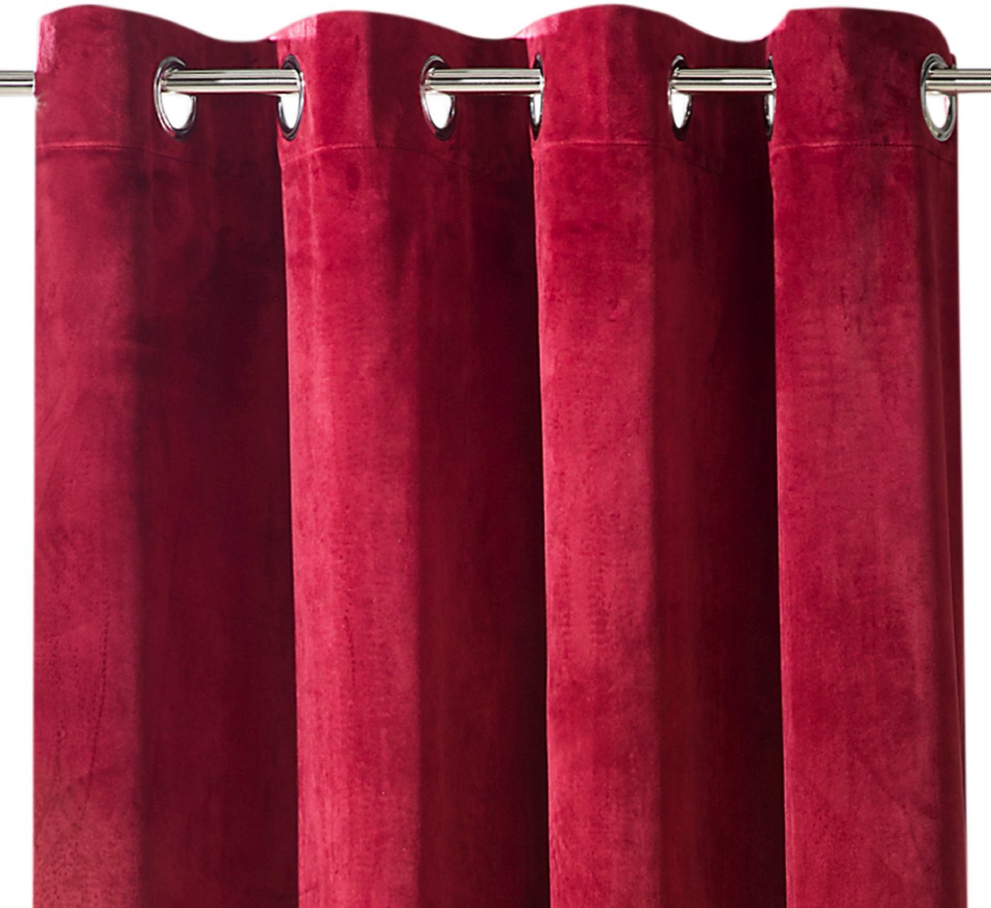 Weckbrodt Vorhang Valentin (1 St), Ösen, blickdicht, Sablé, Velour, Samt-Optik, blickdicht, Unifarben, Gardine, Store – Bild 2 von 5