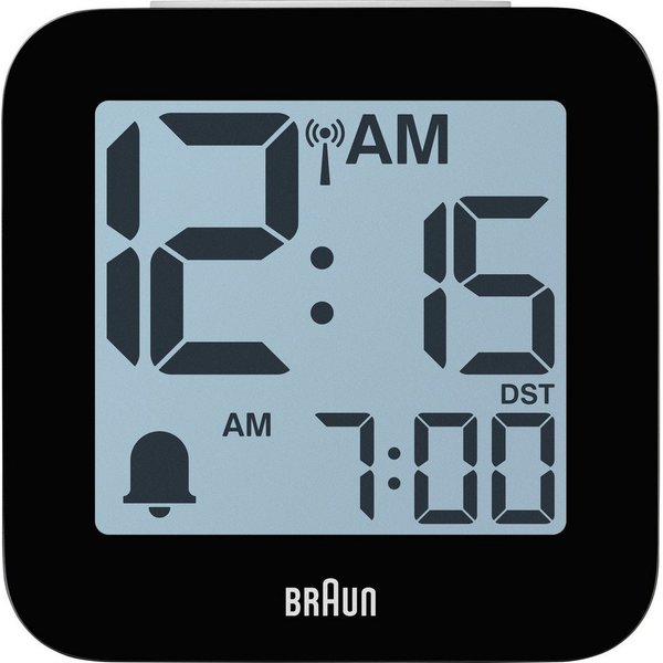 Braun Wecker Braun 60076 Elektronik Wecker Weiß Großes Display