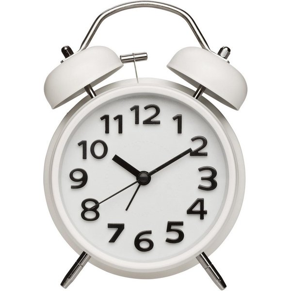 TFA Dostmann Wecker TFA Dostmann 60.1040.02 Quarz Wecker Weiß Alarmzeiten 1 Leisegang-Uhr