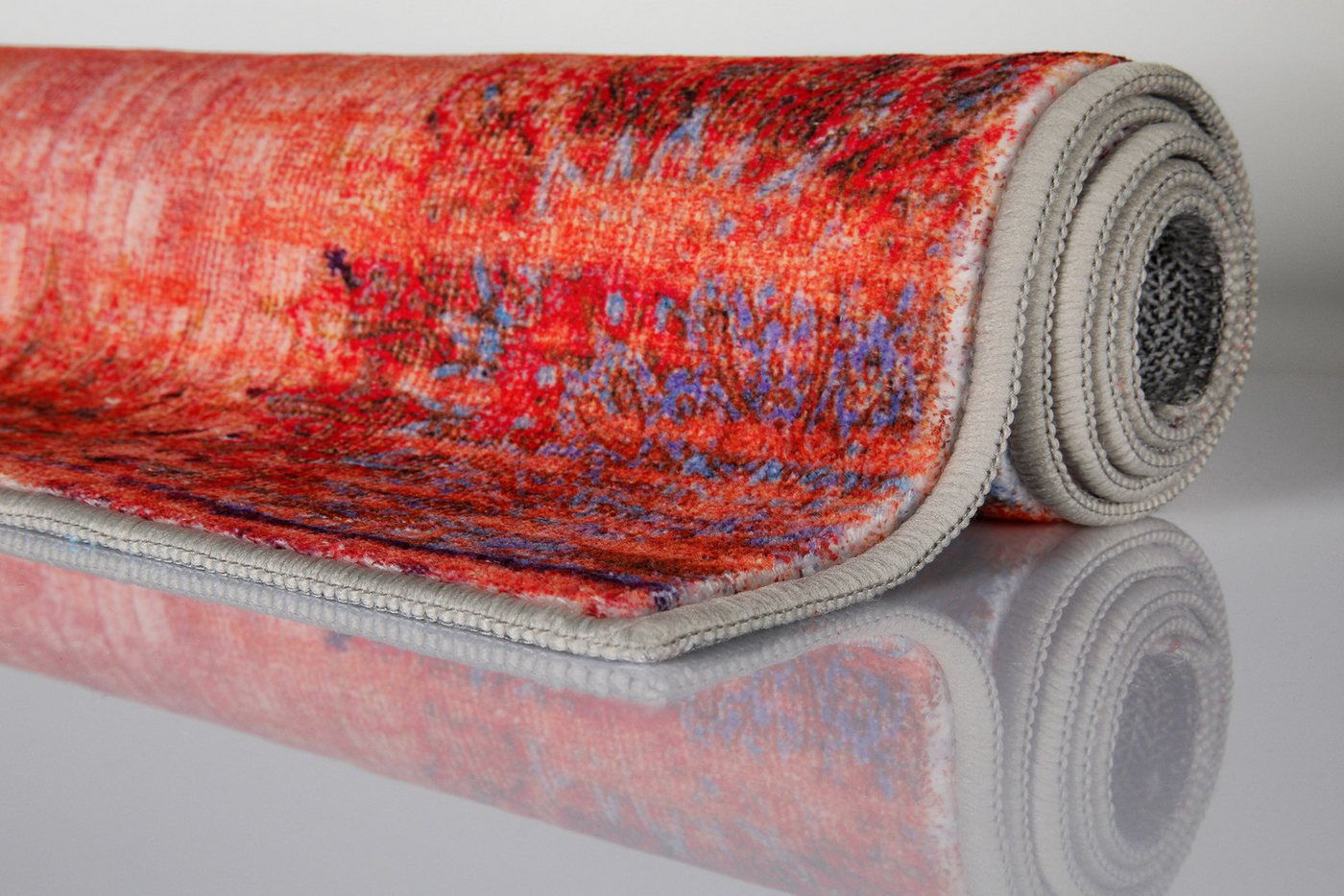 Wecon home Badematte Healing, Höhe 0,5 mm, fußbodenheizungsgeeignet, Polyester, rechteckig, Vintage, waschbar, rutschfest, schnell trocknend, robust, Badteppich – Bild 4 von 5