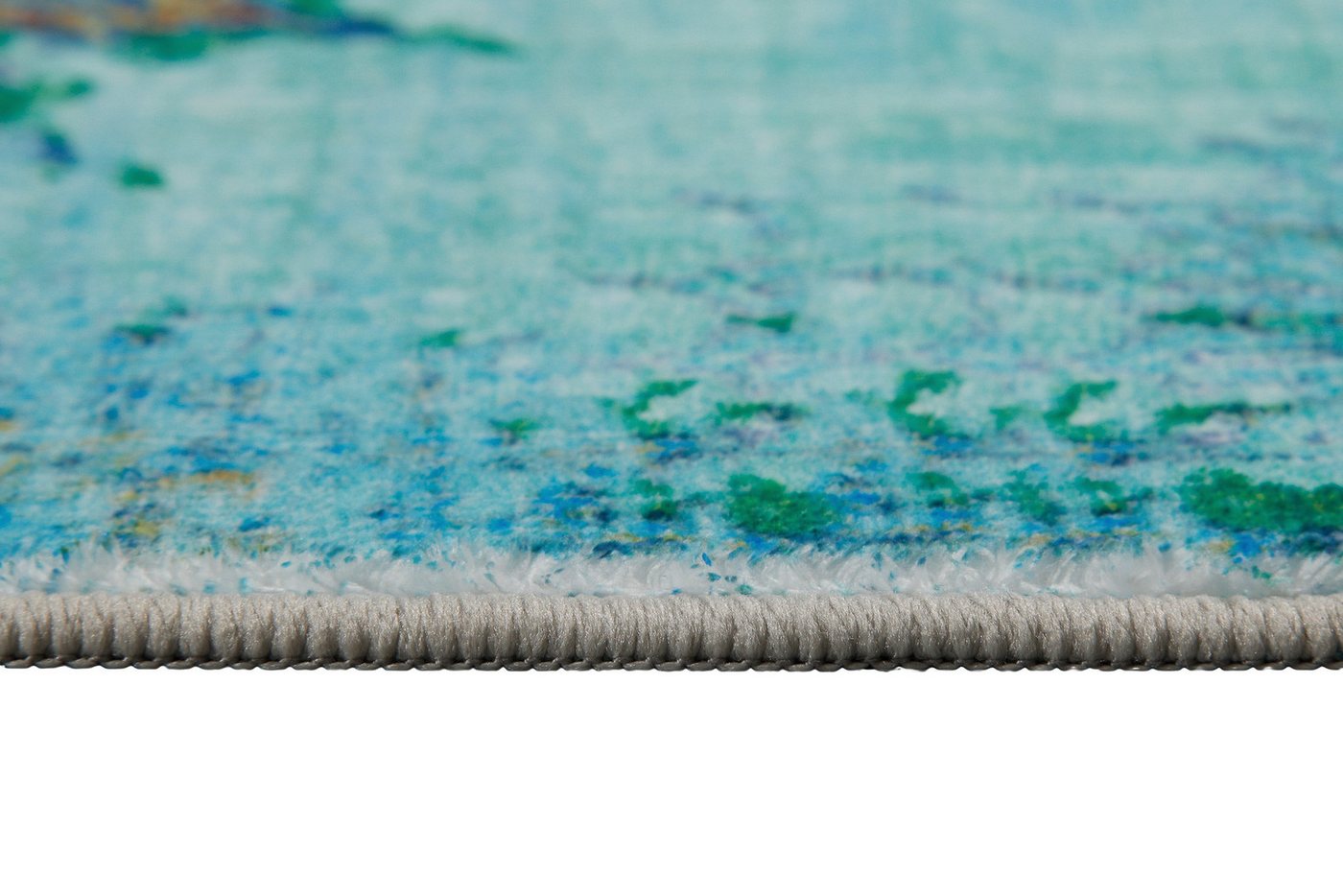 Wecon home Badematte Healing, Höhe 0,5 mm, fußbodenheizungsgeeignet, Polyester, rechteckig, Vintage, waschbar, rutschfest, schnell trocknend, robust, Badteppich – Bild 5 von 5