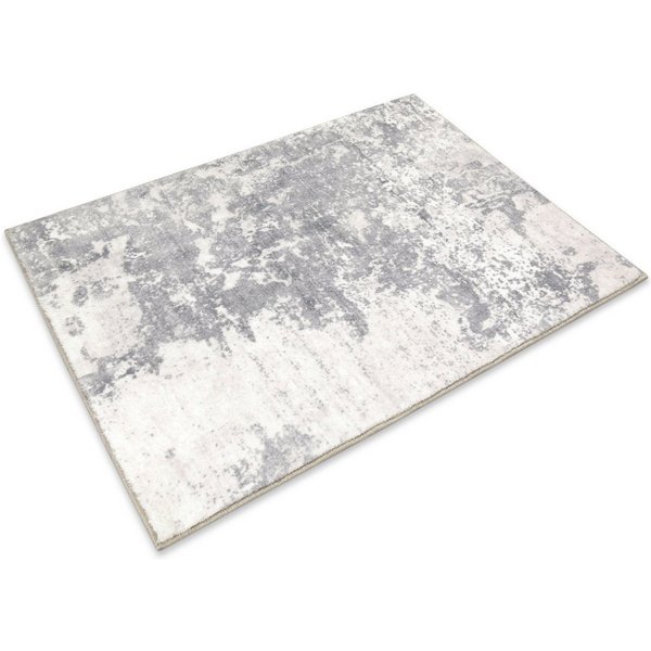 Wecon home Badematte Samu, Höhe 5 mm, Polyester, rechteckig, Marmor Design, waschbar, rutschfest, schnell trocknend, Badteppich