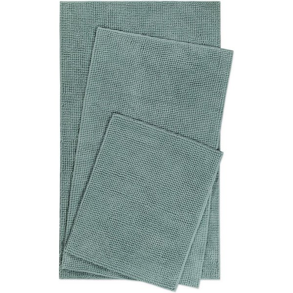 Wecon home Basics Badematte Balu, Badezimmer Teppich, Badvorleger, Höhe 14 mm, rutschhemmend beschichtet, fußbodenheizungsgeeignet, Polyester, rechteckig, Cheni