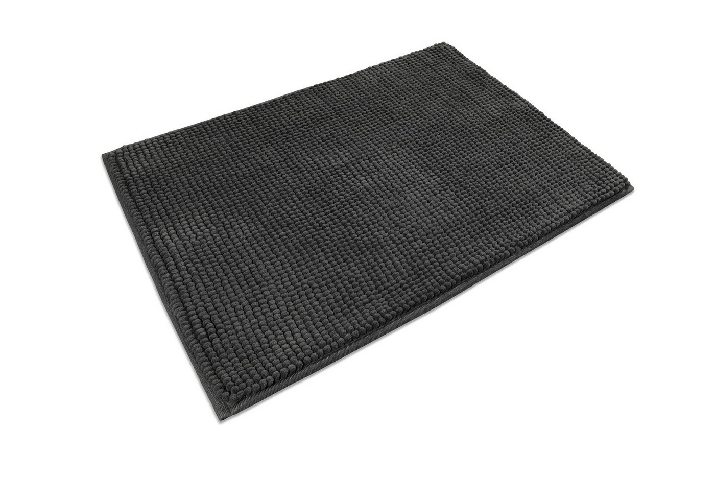 Wecon home Basics Badematte Balu, Badezimmer Teppich, Badvorleger, Höhe 14 mm, rutschhemmend beschichtet, fußbodenheizungsgeeignet, Polyester, rechteckig, Cheni – Bild 3 von 5
