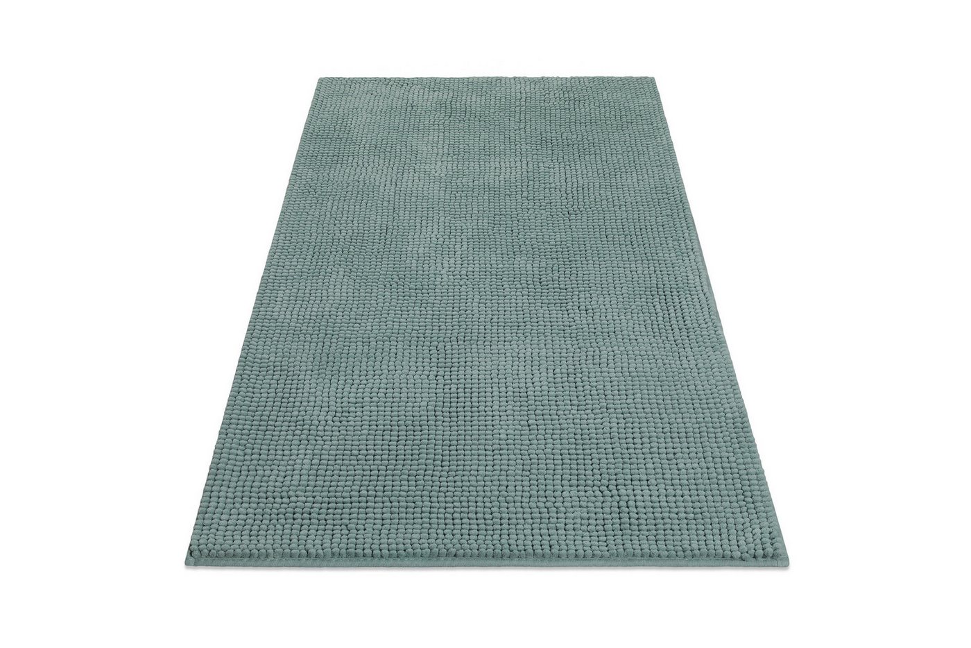 Wecon home Basics Badematte Balu, Badezimmer Teppich, Badvorleger, Höhe 14 mm, rutschhemmend beschichtet, fußbodenheizungsgeeignet, Polyester, rechteckig, Cheni – Bild 2 von 5