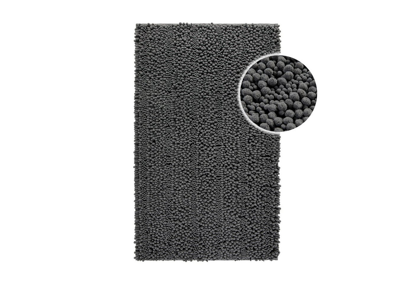 Wecon home Basics Badematte Benno, Höhe 22 mm, Polyester, rechteckig, waschbar, rutschfest, sehr weich, strapazierfähig, Chenille, robust – Bild 2 von 5