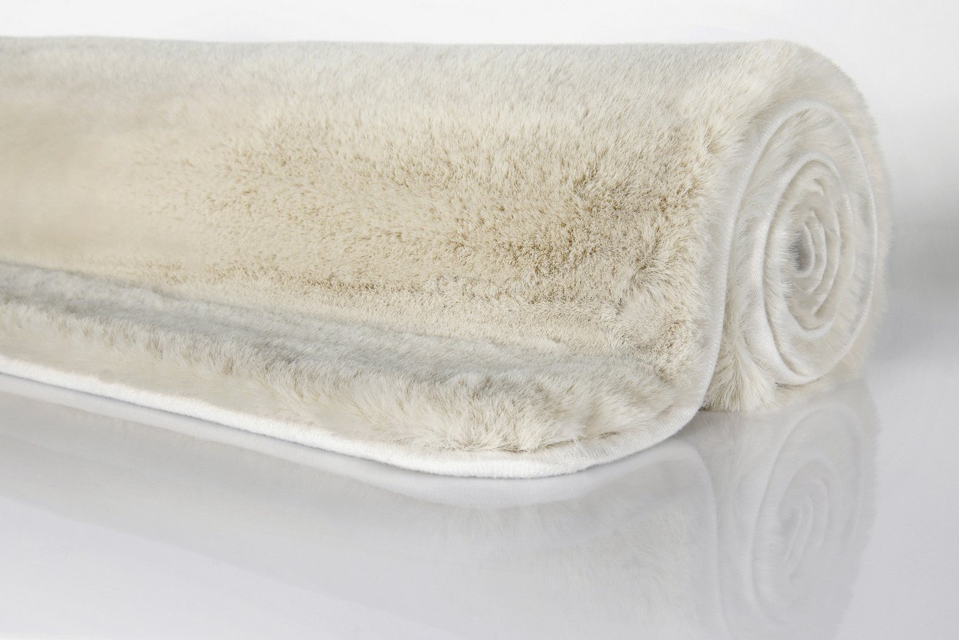 Wecon home Basics Badematte Emil, Höhe 25 mm, Polyester, rund, waschbar, rutschfest, strapazierfähig, pflegeleicht und super weich – Bild 4 von 5