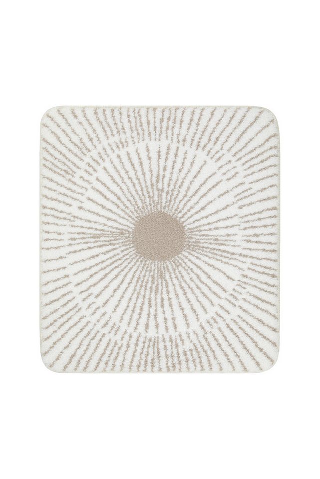 Wecon home Basics Badematte Jasbeer, Höhe 15 mm, Polyester, rechteckig, waschbar, rutschfest, strapazierfähig, pflegeleicht mit Linien Design – Bild 2 von 5