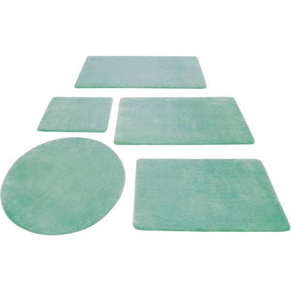Wecon home Basics Badematte Joris, Höhe 20 mm, rutschhemmend beschichtet, strapazierfähig, Polyester, rechteckig, waschbar, viele Größen, Badezimmerteppich, uni
