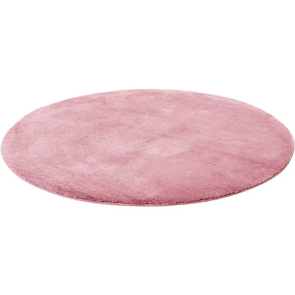 Wecon home Basics Badematte Joris, Höhe 20 mm, rutschhemmend beschichtet, strapazierfähig, Polyester, rund, waschbar, viele Größen, Badezimmerteppich, uni
