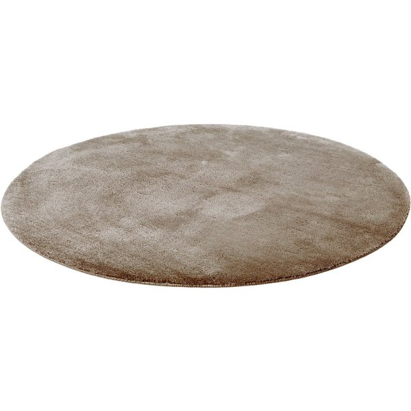 Wecon home Basics Badematte Joris, Höhe 20 mm, rutschhemmend beschichtet, strapazierfähig, Polyester, rund, waschbar, viele Größen, Badezimmerteppich, uni