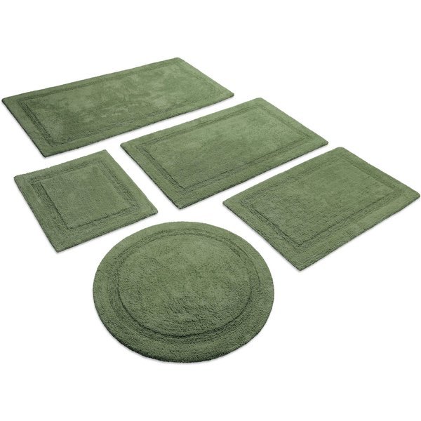 Wecon home Basics Badematte Knut, Höhe 20 mm, Baumwolle, rechteckig, waschbar, rutschfest, strapazierfähig, pflegeleicht, Bordüre, weich