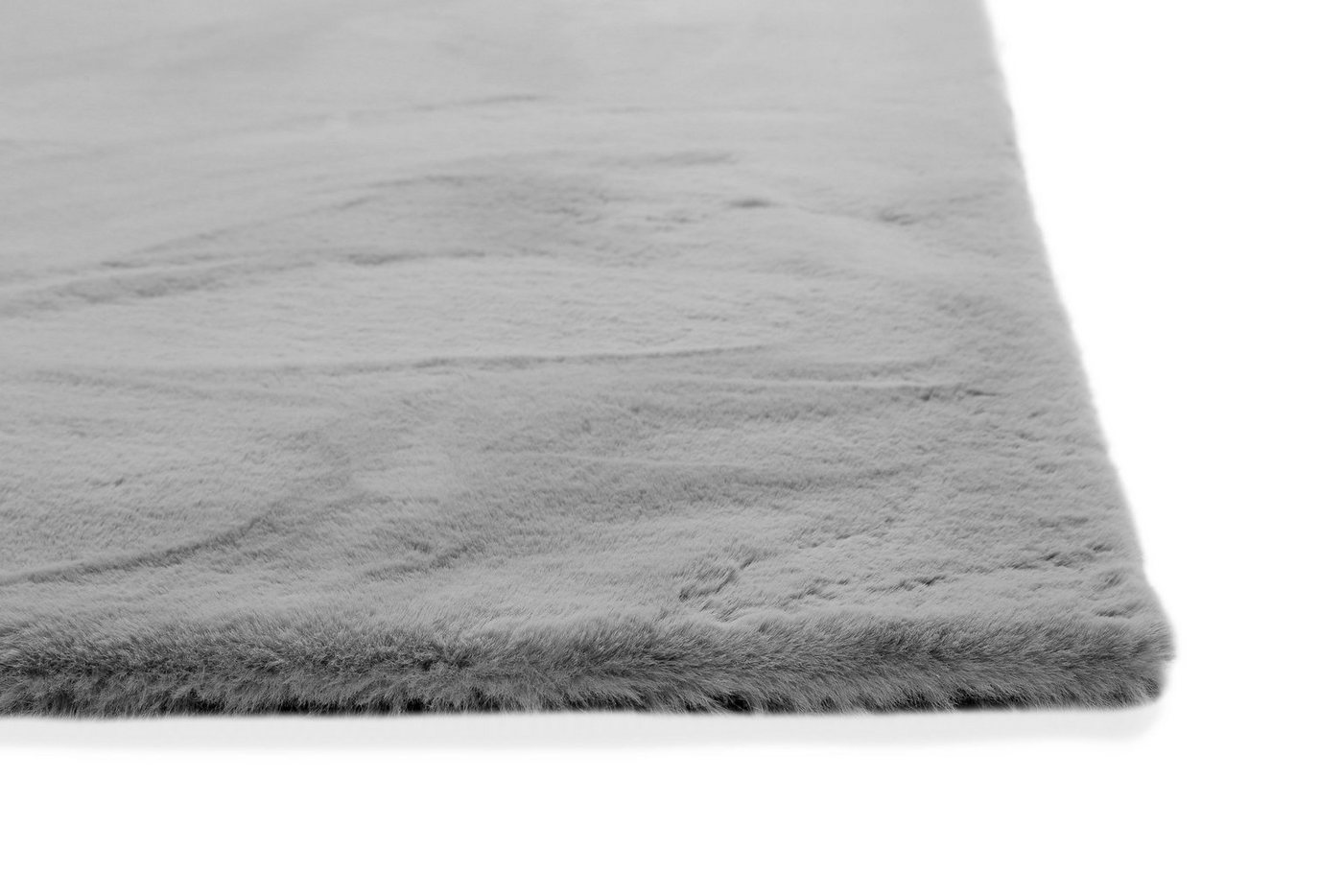Wecon home Basics Hochflor-Teppich Anna, rechteckig, Höhe: 25 mm, Wohnzimmer, Schlafzimmer, Felloptik, sehr weich und flauschig, Uni – Bild 4 von 5