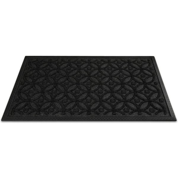 Wecon home Fußmatte Midnight Mosaic, rechteckig, Höhe: 4 mm, pflegeleicht, rutschfest, Ornamente, Innen & Außen, Schmutzfangmatte