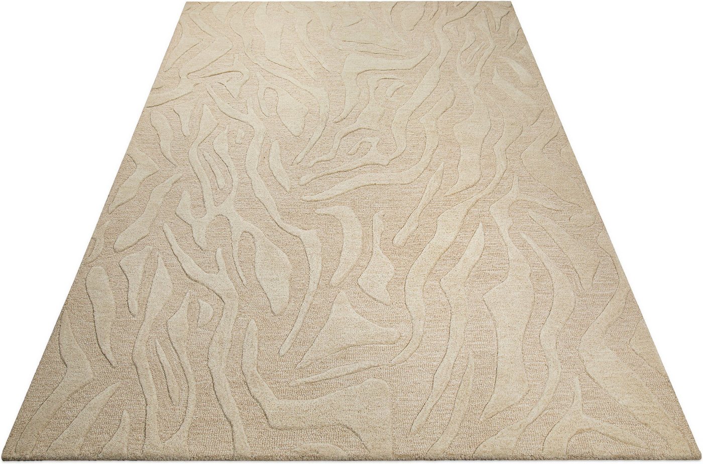 Wecon home Teppich Lior, rechteckig, Höhe: 10 mm, Wollteppich, abstrakt, hochwertig, handgetuftet, robust, modern – Bild 3 von 5