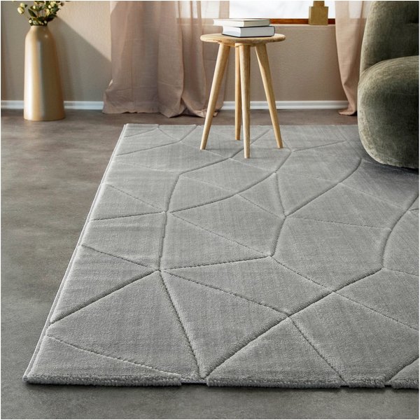 Wecon home Teppich Unplugged, auch in quadratischer Form, rechteckig, Höhe: 10 mm, Kurzflor, Hoch Tief Struktur, gewebt, Wohnzimmer, Schlafzimmer, modern