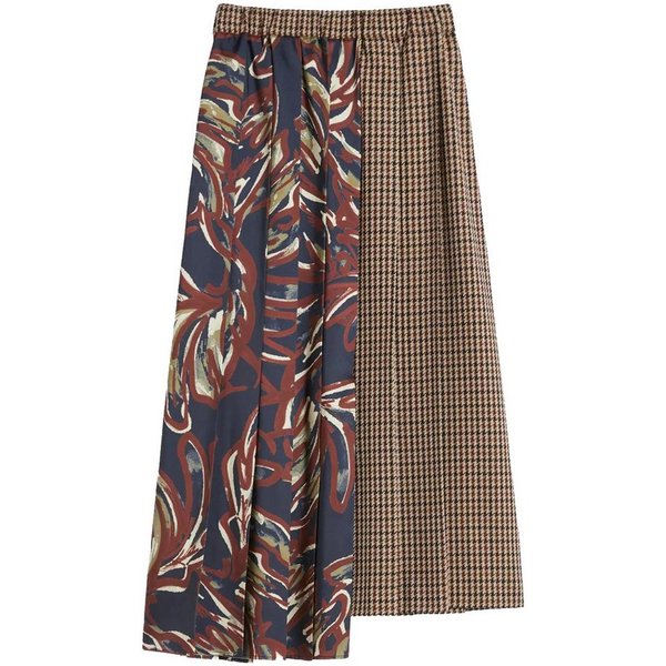 WEEKEND BY MAX MARA A-Linien-Rock WEEKEND MAX MARA Midi-Rock FANALE mit Wolle - Multicolor