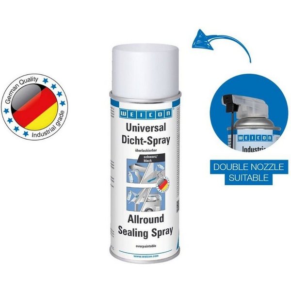 WEICON Dichtstoff Universal Dicht-Spray, sprühbarer Kunststoff zum Abdichten, gebrauchsfertig, (Dose), Überlackierbar, Für Innen- und Außenbereiche