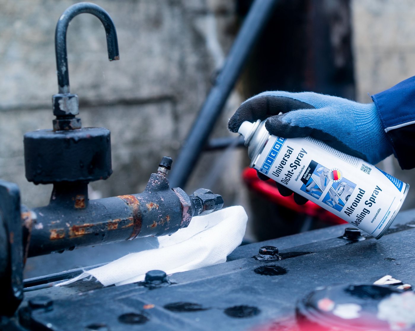 WEICON Dichtstoff Universal Dicht-Spray, sprühbarer Kunststoff zum Abdichten, gebrauchsfertig, (Dose), Überlackierbar, Für Innen- und Außenbereiche – Bild 3 von 5
