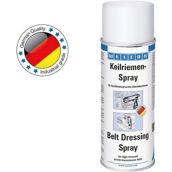 WEICON Schmierfett Keilriemen-Spray, transparente Riemenbeschichtung, 400 ml, (Spraydose), verlängert die Lebensdauer von Antriebsriemen unterschiedlichster Art