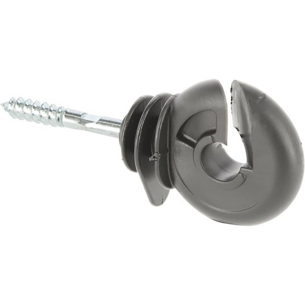 Kerbl Weidenzaun Kerbl Ringisolator, mit durchgehender Stütze, 100 Stück, anthrazit