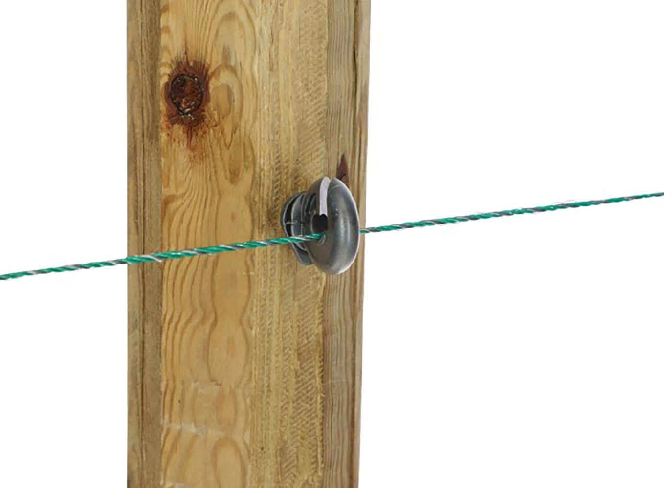 Kerbl Weidenzaun Kerbl Ringisolator, mit durchgehender Stütze, 100 Stück, anthrazit – Bild 2 von 4