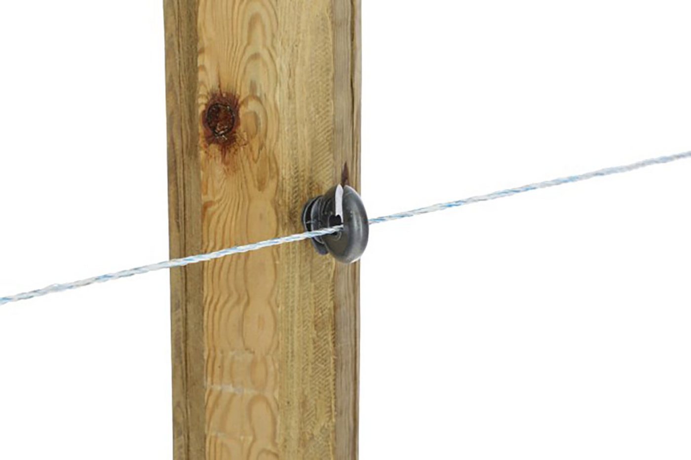 Kerbl Weidenzaun Kerbl Ringisolator, mit durchgehender Stütze, 100 Stück, anthrazit – Bild 3 von 4