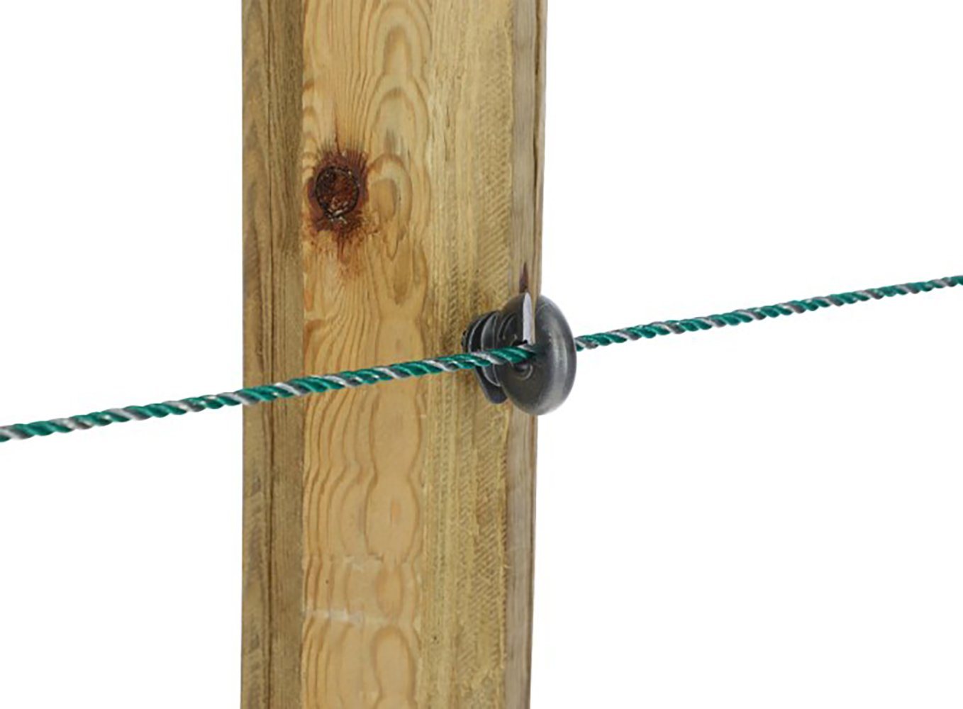 Kerbl Weidenzaun Kerbl Ringisolator, mit durchgehender Stütze, 100 Stück, anthrazit – Bild 4 von 4