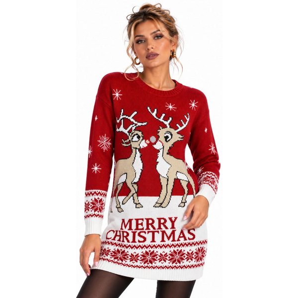Worldclassca Weihnachtspullover Worldclassca Christmas Pullover Sweater Weihnachtspullover Lang XMAS