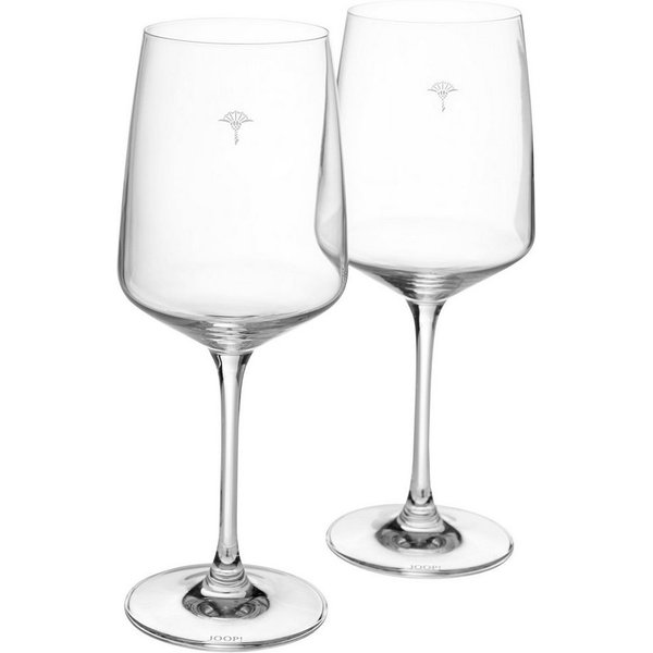 JOOP! Weinglas JOOP! LIVING - SINGLE CORNFLOWER Weißweinglas 2er Set, 2-tlg., Glas