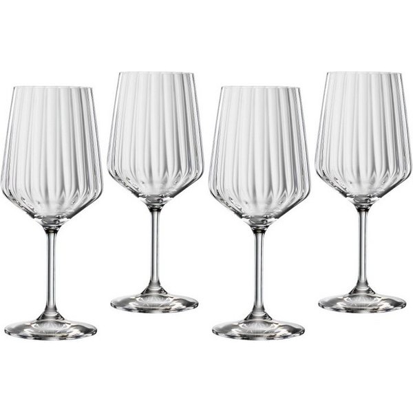 SPIEGELAU Weinglas Spiegelau Lifefstyle Rotwein 4er Set, Glas
