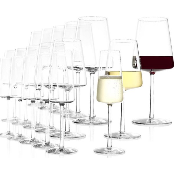 Stölzle Weinglas Stölzle Lausitz Power Set 18tlg. Rotweinglas+Weißweinglas+Champanger, Glas