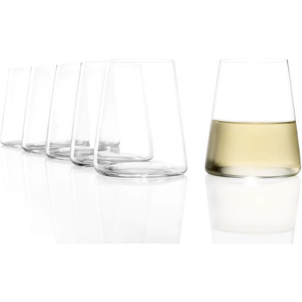 Stölzle Weinglas Stölzle Lausitz Power Weißweinbecher 6er Set, Glas