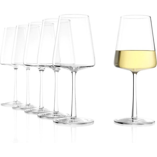 Stölzle Weinglas Stölzle Lausitz Power Weißweinkelch 6er Set, Glas